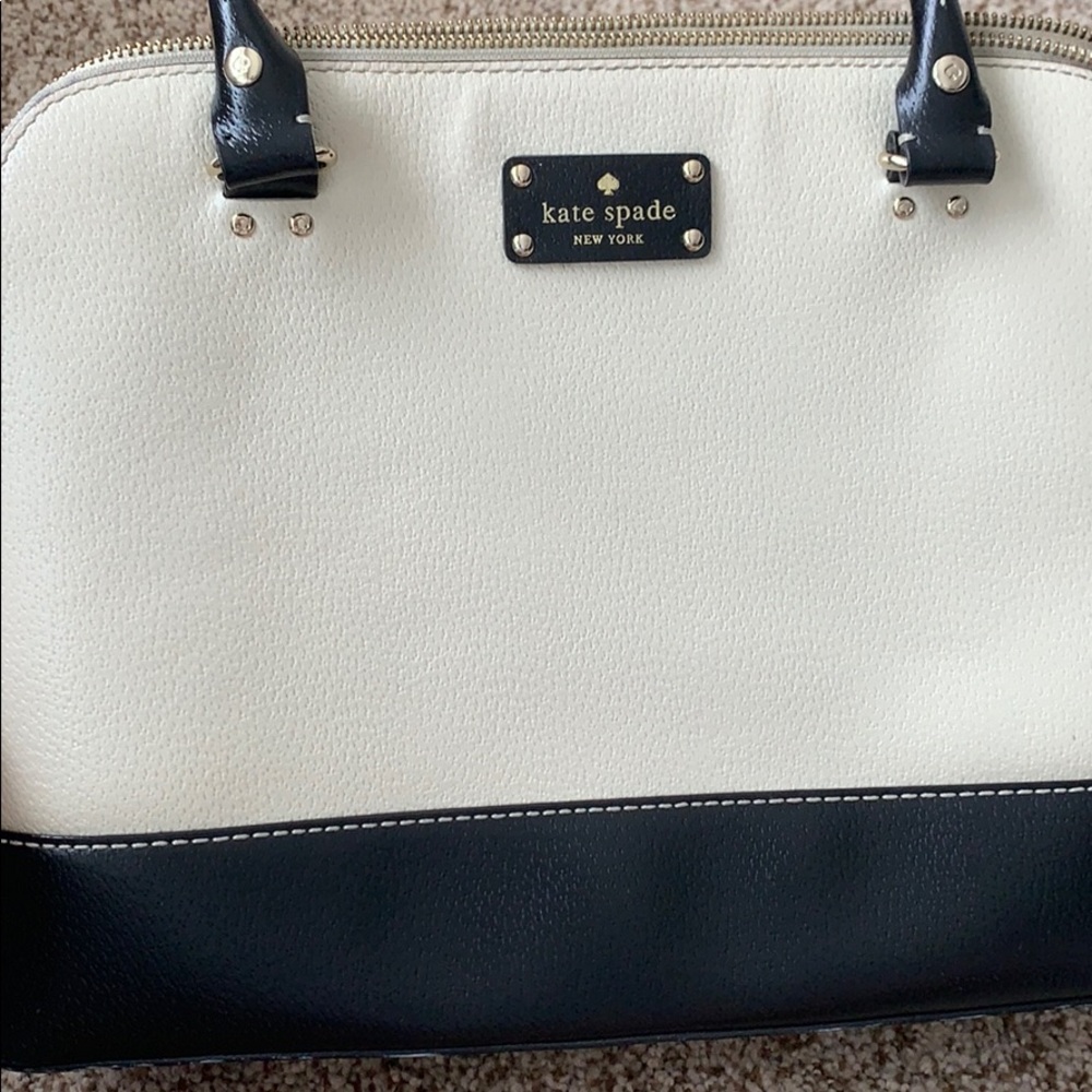 Kate spade cream black purse